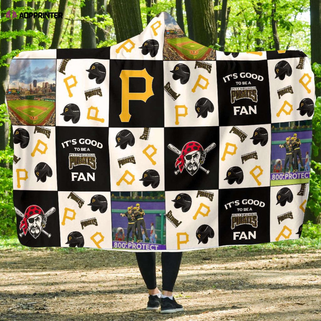 Ultimate Pittsburgh Pirates Fan Hooded Blanket: Perfect Gift for Men & Women – Full Print Design!