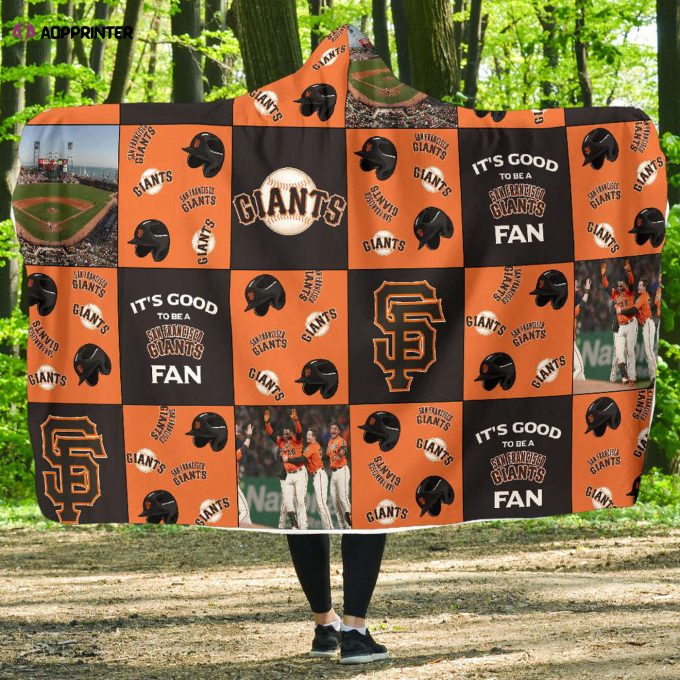 San Francisco Giants Fan Gift: Full Printing Hooded Blanket for Men & Women – Show Your Team Spirit!