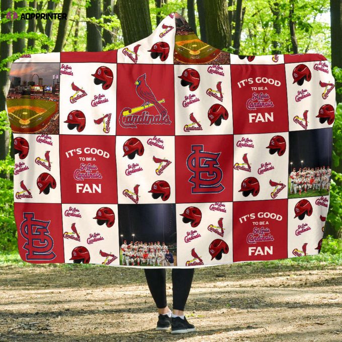 St Louis Cardinals Fan Gift: Full-Print Hooded Blanket for Men & Women – Embrace Your Team Spirit!