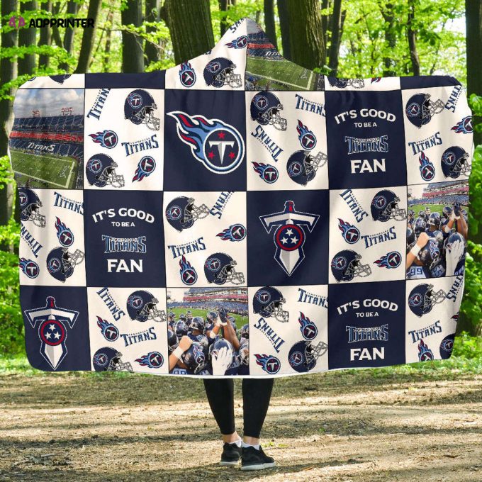 Ultimate Tennessee Titans Fan Hooded Blanket: Perfect Gift for Men & Women – Full Printing & Cozy!