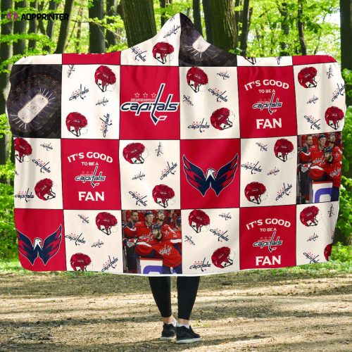 Washington Capitals Fan Hooded Blanket: The Perfect Gift for Men and Women