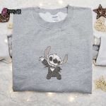 Jack Skellington Stitch Cosplay Embroidered Sweatshirt Disney Halloween Shirt Funny T-shirt