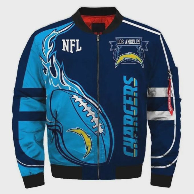 Jacket Los Angeles Chargers Bomber Jacket – Blue