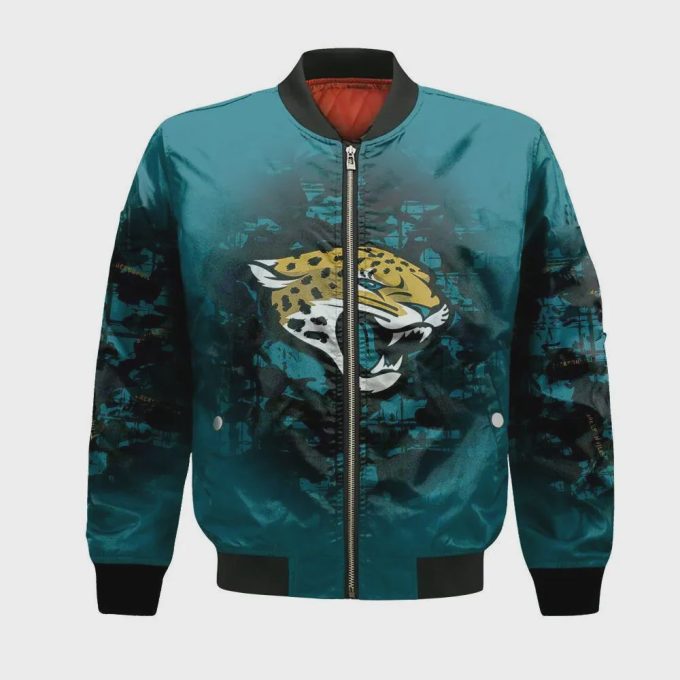 Jacksonville Jaguars Bomber Jacket 3D Printed Camouflage Vintage