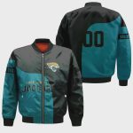 Jacksonville Jaguars Bomber Jacket 3D Printed Curve Style Custom Text And Number