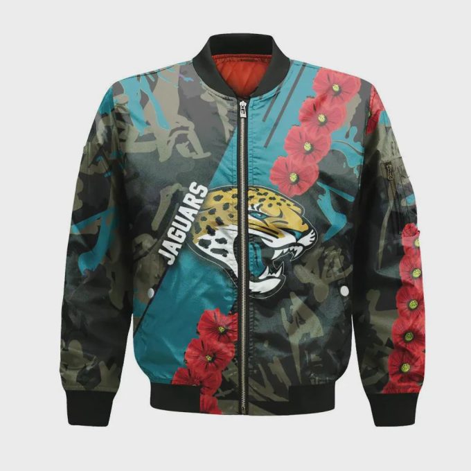 Jacksonville Jaguars Bomber Jacket 3D Printed Sport Style Keep Go on