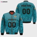 Jacksonville Jaguars Bomber Jacket 3D Printed Team Logo Custom Text And Number