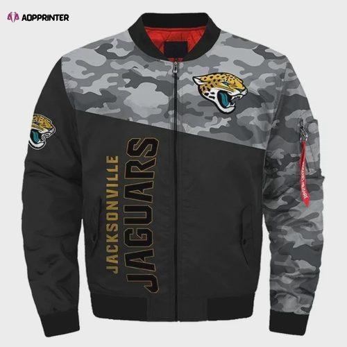 Jacksonville Jaguars Bomber Jacket 3D Printed Abstract Pattern Sport