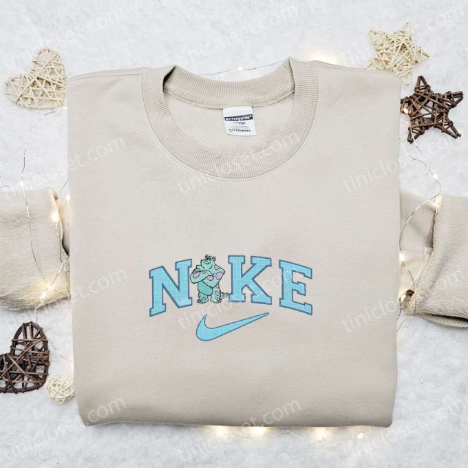 Sullivan x Nike Cartoon Embroidered Hoodie & Disney Characters Shirt: Best Family Gift Ideas