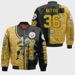 Jerome Bettis Pittsburgh Steelers Player Pattern Bomber Jacket