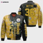 Jerome Bettis Pittsburgh Steelers Player Pattern Bomber Jacket