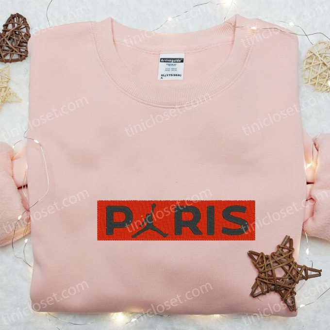 Jordan Paris x Nike Embroidered Shirt: Best Nike-Inspired T-shirt Perfect Family Gift