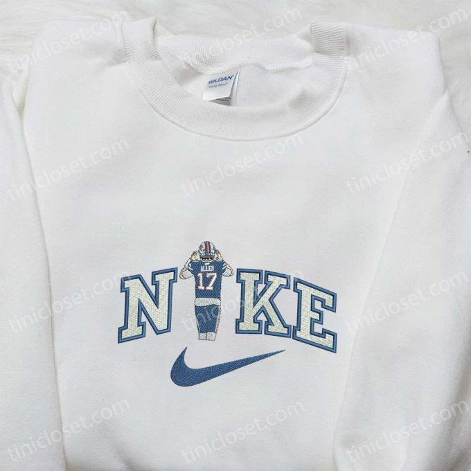 Josh Allen x Nike Embroidered Shirt & Hoodie: Ultimate NFL Sports Fandom Gift