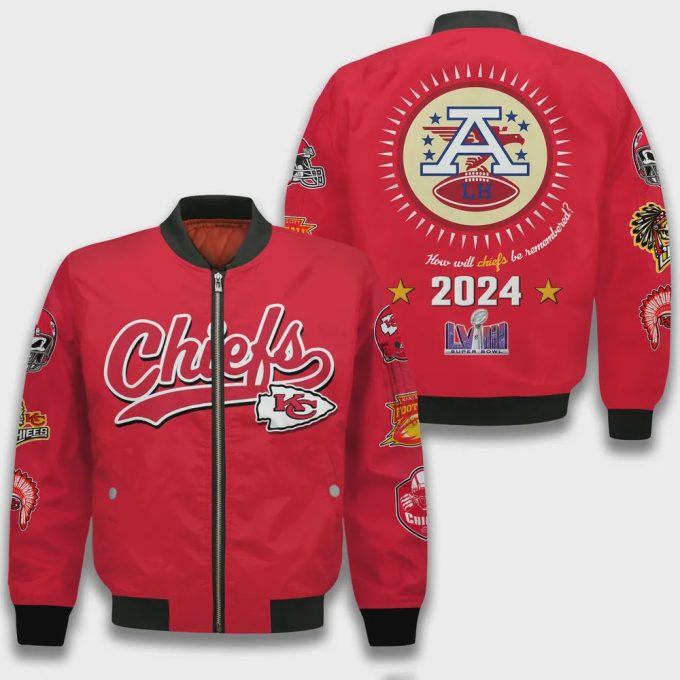 Kansas City Chiefs 2024 Champions Design Bomber Jacket SFAT V12