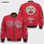 Kansas City Chiefs 2024 Champions Design Bomber Jacket SFAT V12