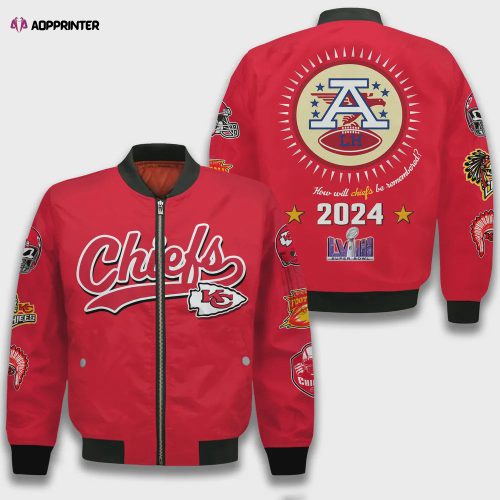 Kansas City Chiefs 2023 Super Bowl LVII Champions Red Bomber Jacket