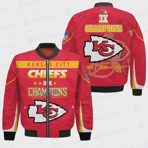 Kansas City Chiefs 3X Super Bowl Champions Unisex Bomber Jacket