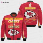 Kansas City Chiefs 3X Super Bowl Champions Unisex Bomber Jacket