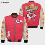 Kansas City Chiefs 4x Super Bowl Champions Design Bomber Jacket SFAT V13