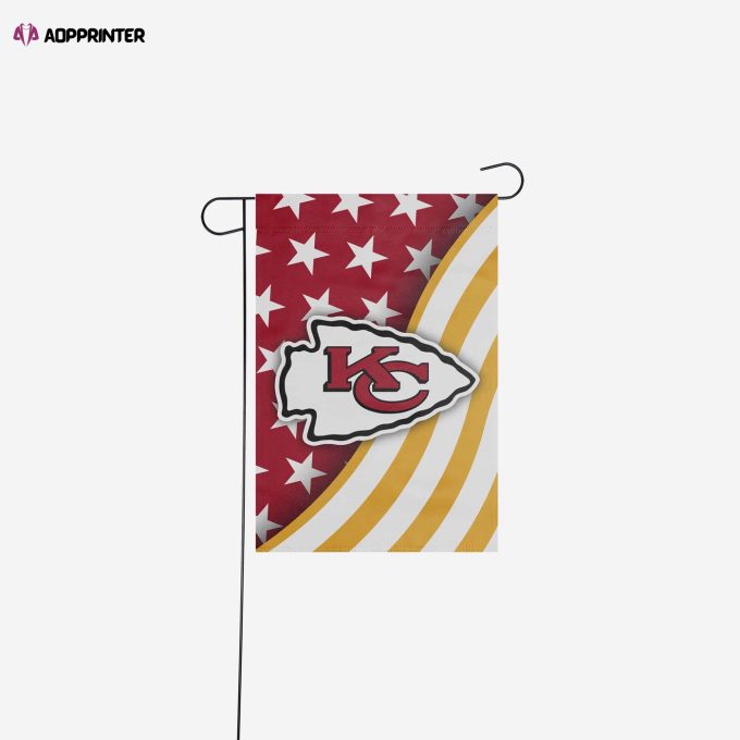 Kansas City Chiefs Americana Garden Flag – House Flag Home Decor Gift – House Flag Home Decor Gift