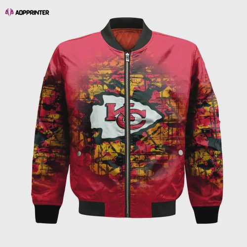 Kansas City Chiefs Bohemian Pattern Bomber Jacket- Multicolor