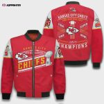 Kansas City Chiefs Champions LVIII Design Bomber Jacket SFAT V20