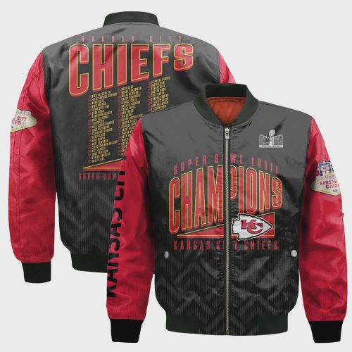 Kansas City Chiefs National Football League 2024 Champions Bomber Jacket V19