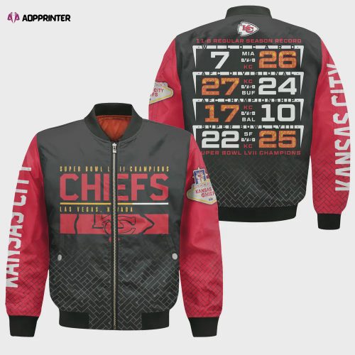 Kansas City Chiefs National Football League Bomber Jacket STM V3