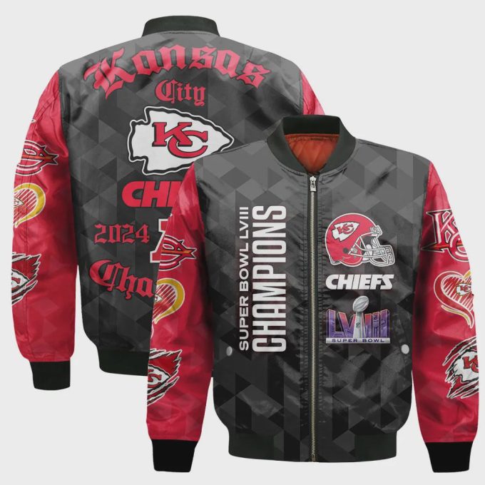 Kansas City Chiefs National Football League Design Bomber Jacket SFAT V16