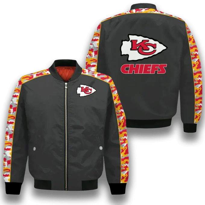 Kansas City Chiefs NFL 2023 Starter Thursday Night Gridiron Unisex Bomber Jacket V7