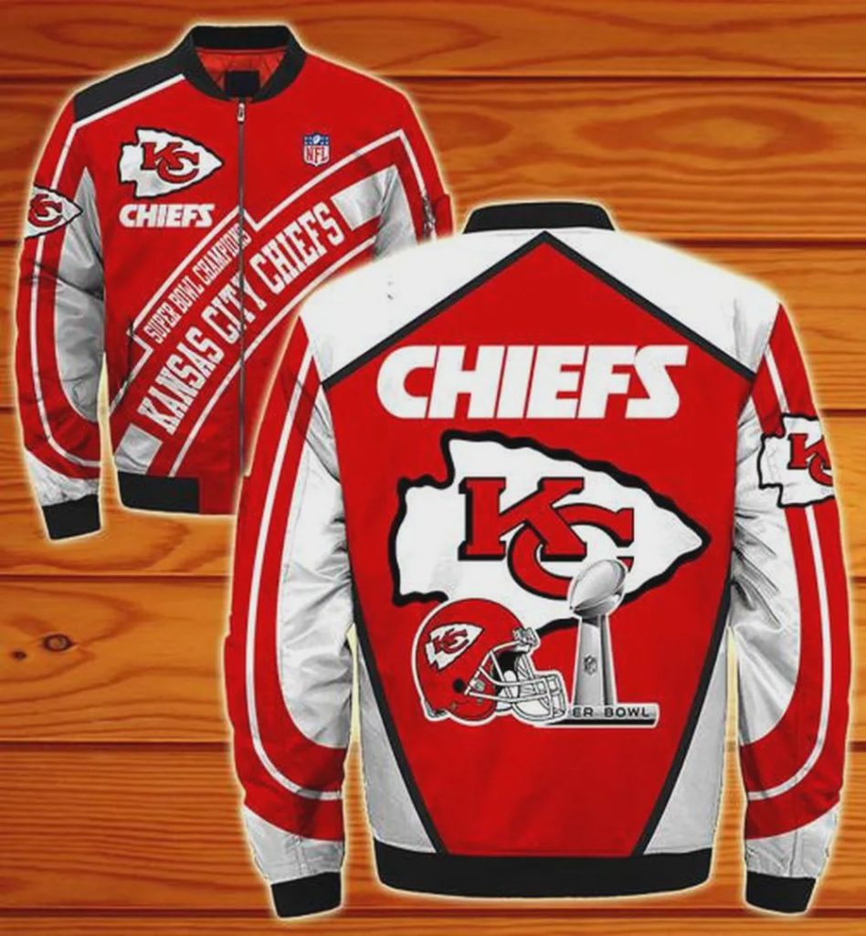 Kansas City Chiefs Super Bowl Champions Bomber Jacket – Red White