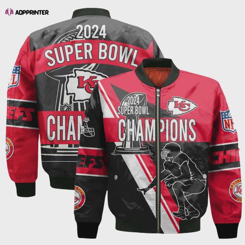 Kansas City Chiefs Super Bowl Champions Design Bomber Jacket SFAT V17