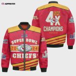 Kansas City Chiefs Super Bowl Champions Design Bomber Jacket SFAT V17