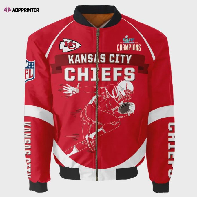 Kansas City Chiefs – Super Bowl Championship 2023 Unisex 3D Bomber Jacket V5