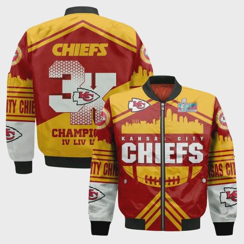 Kansas City Chiefs – Super Bowl Championship 2023 Unisex 3D Bomber Jacket V6