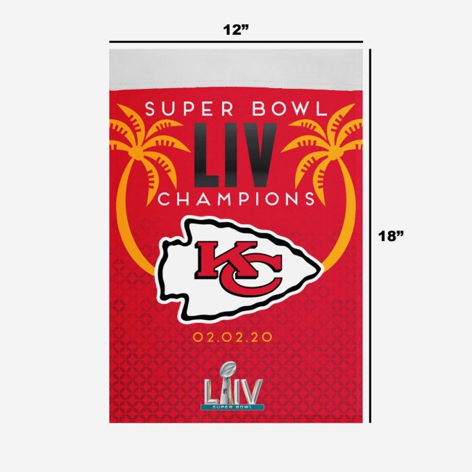 Kansas City Chiefs Super Bowl LIV Champions Garden Flag – House Flag Home Decor Gift – House Flag Home Decor Gift