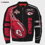 Kansas City Chiefs Super Bowl LVI Champions Black Red Bomber Jacket