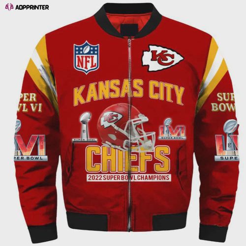 Kansas City Chiefs Team Logo NFL 2024 Design Bomber Jacket SFAT V24