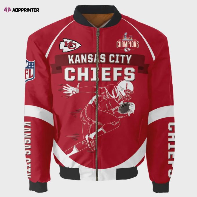 Kansas City Chiefs Super Bowl LVI Champions Running Man Bomber Jacket