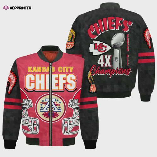 Kansas City Chiefs Super Bowl LVIII 2024 Design Bomber Jacket SFAT V18