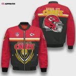 Kansas City Chiefs Traditional Football Pattern Bomber Jacket