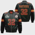 Kansas City Chiefs Tyrann Mathieu Logo Pattern Bomber Jacket – Black