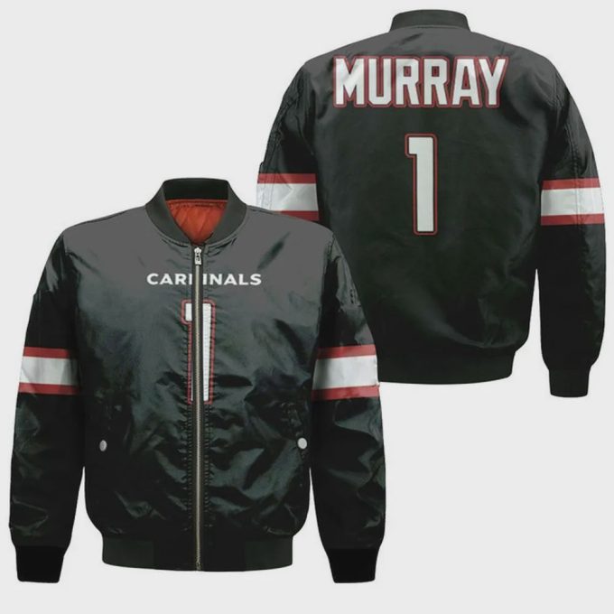 Kyler Murray Arizona Cardinals Pattern Bomber Jacket – Black