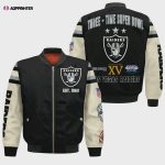 Las Vegas Raiders 3X Champions Design Bomber Jacket SFAT V3