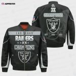 Las Vegas Raiders 3X Super Bowl Champions Unisex Bomber Jacket