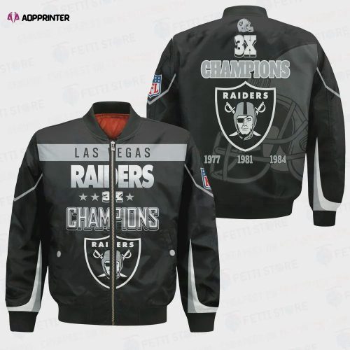 Las Vegas Raiders – National Football League 2023 Unisex AOP Bomber Jacket V2