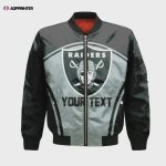 Las Vegas Raiders Bomber Jacket 3D Printed Custom Text And Number Curve Style Sport