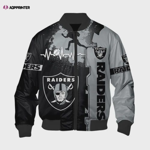 Las Vegas Raiders NFL 2023 Unisex AOP Bomber Jacket