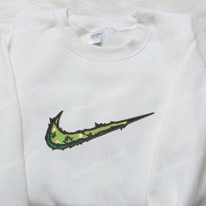 Leaves & Flowers x Nike Hoodie & Shirt: Best Birthday Gift Ideas Nike Inspired Embroidery