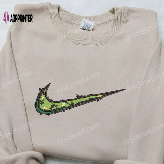 Leaves & Flowers x Nike Hoodie & Shirt: Best Birthday Gift Ideas Nike Inspired Embroidery